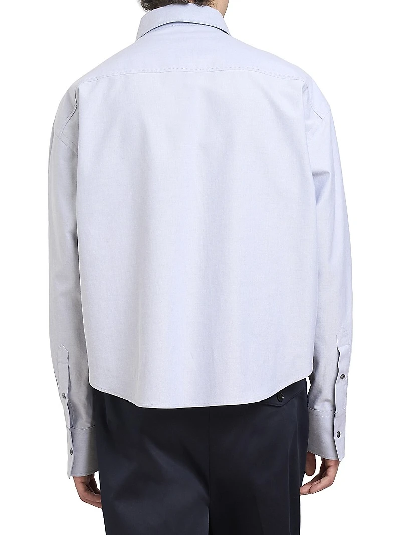Logo Cotton Crop Shirt