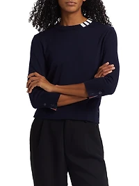 Jersey Stitch Crewneck Top