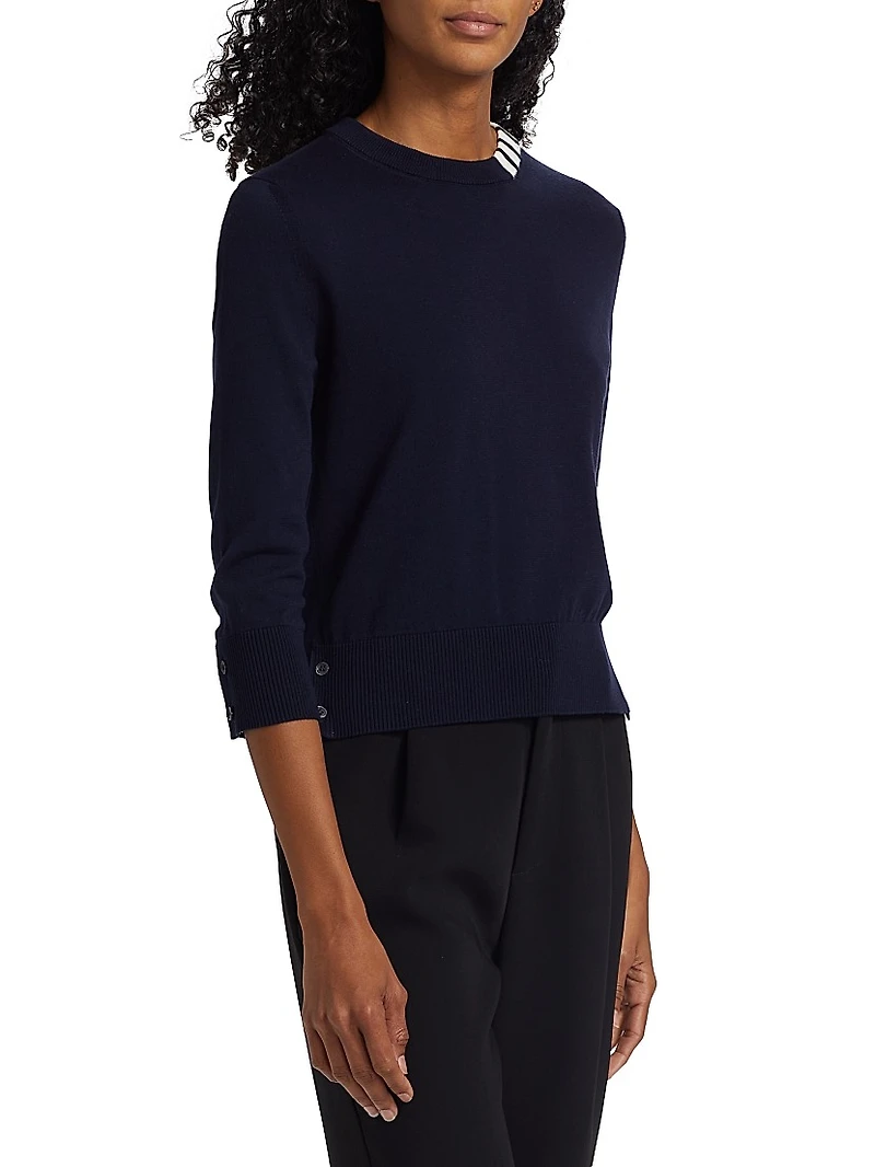 Jersey Stitch Crewneck Top