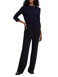 Jersey Stitch Crewneck Top