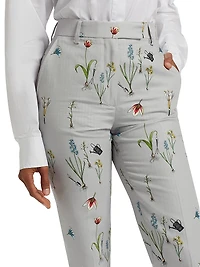 Floral High-Rise Trousers