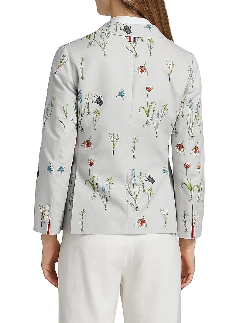 Botanical Flower Print Classic Sport Coat