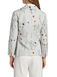 Botanical Flower Print Classic Sport Coat
