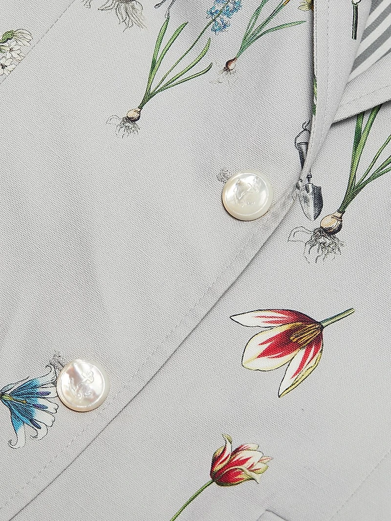 Botanical Flower Print Classic Sport Coat