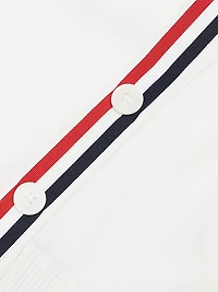 4 Bar Stripe Cotton Cardigan