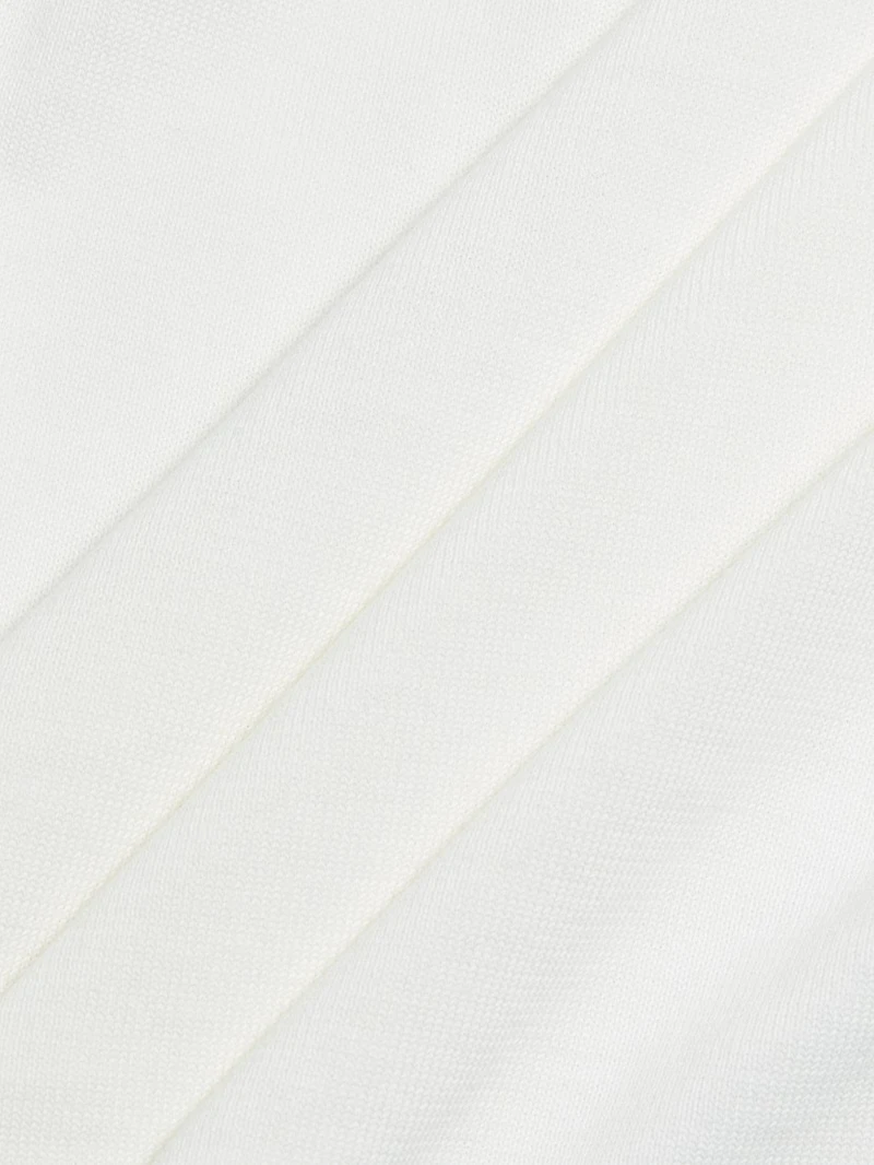 4 Bar Stripe Cotton Crop Shirt