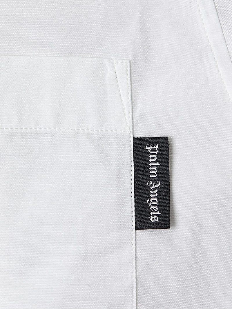 Curved Logo Classic Cotton Shirt