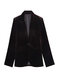 Vavy Velvet Tailored Blazer