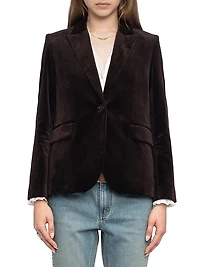 Vavy Velvet Tailored Blazer