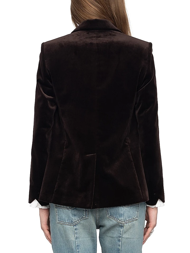 Vavy Velvet Tailored Blazer
