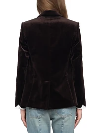 Vavy Velvet Tailored Blazer