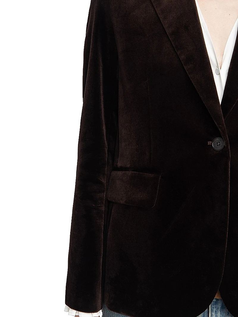 Vavy Velvet Tailored Blazer