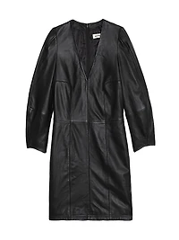 Rean Cuir Lisse Leather Minidress