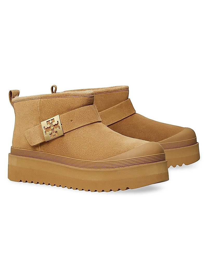 Mellow Faux-Shearling Platform Boots