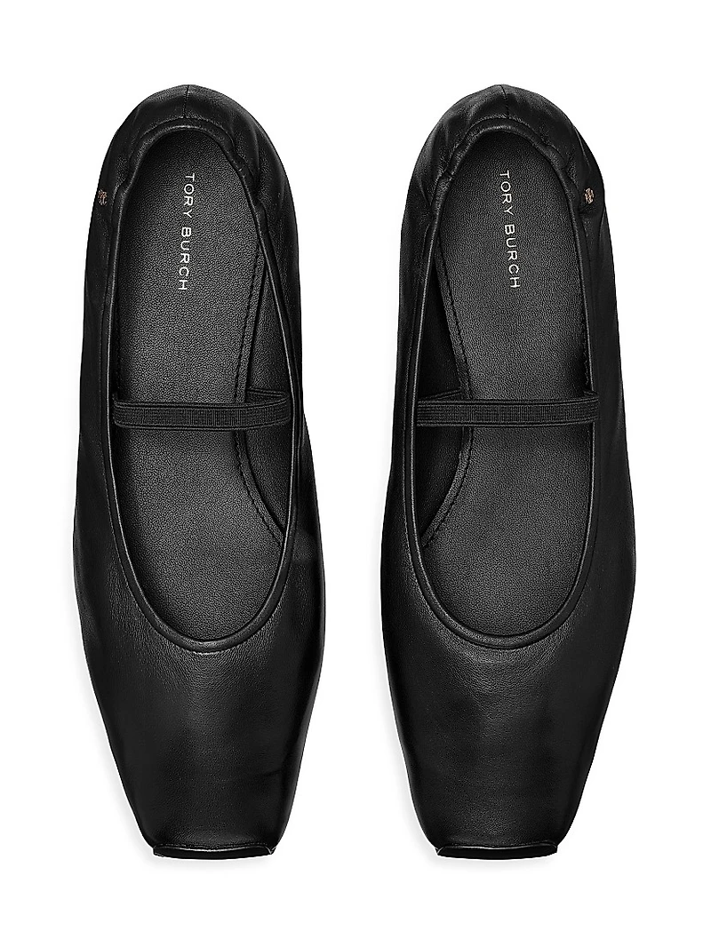 Runway Leather Ballet Flats
