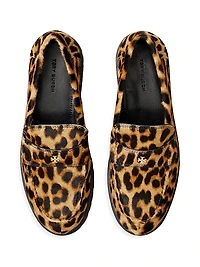 Classic Lug Leopard Loafers