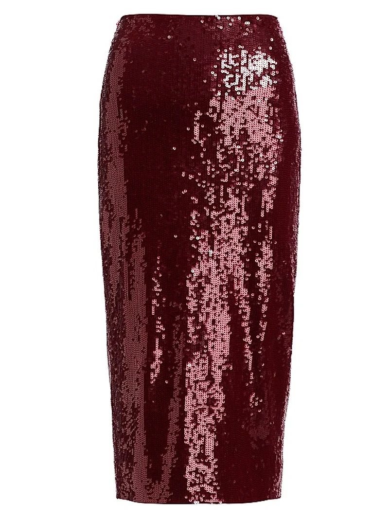Koa Sequined Pencil Midi-Skirt