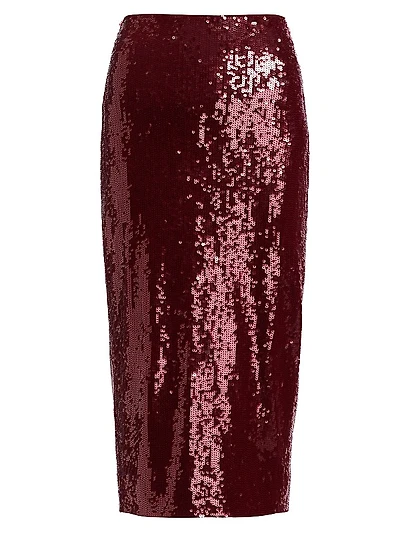 Koa Sequined Pencil Midi-Skirt