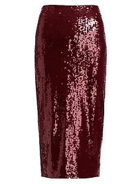 Koa Sequined Pencil Midi-Skirt