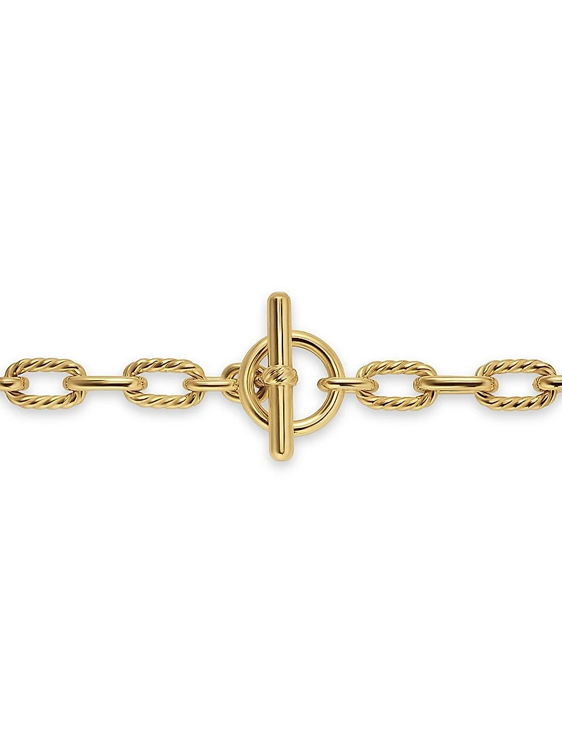 DY Madison Toggle Chain Bracelet 18K Yellow Gold