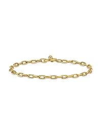 DY Madison Pavé Toggle Chain Bracelet 18K Yellow Gold
