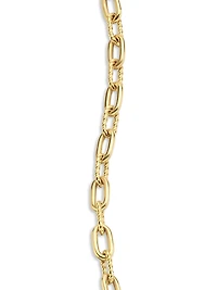 DY Madison Pavé Toggle Chain Bracelet 18K Yellow Gold