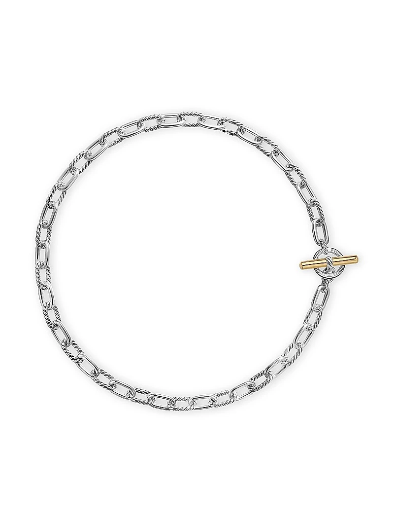 DY Madison Toggle Chain Necklace Sterling Silver