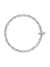 DY Madison Toggle Chain Necklace Sterling Silver