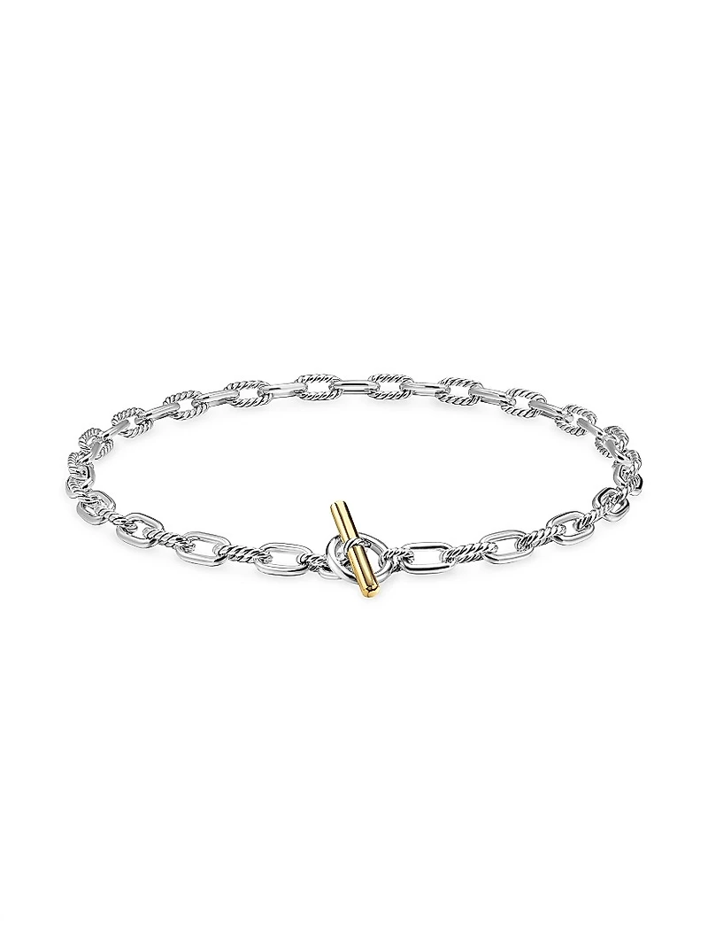 DY Madison Toggle Chain Necklace Sterling Silver