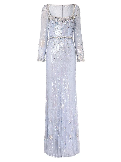 Kestra Sequined Sheath Gown