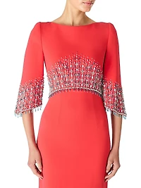 Electra Embellished A-Line Gown