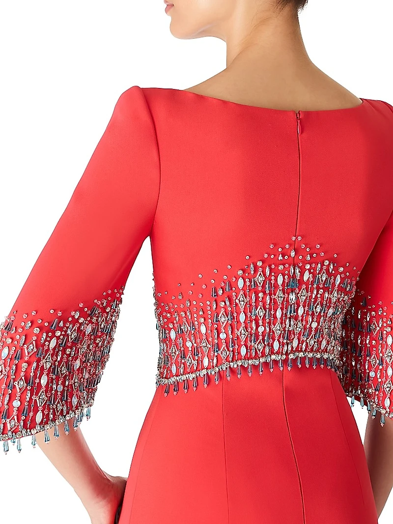 Electra Embellished A-Line Gown
