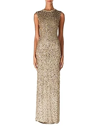 Tabitha Sequined Column Gown