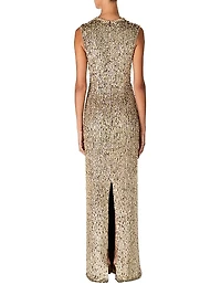 Tabitha Sequined Column Gown