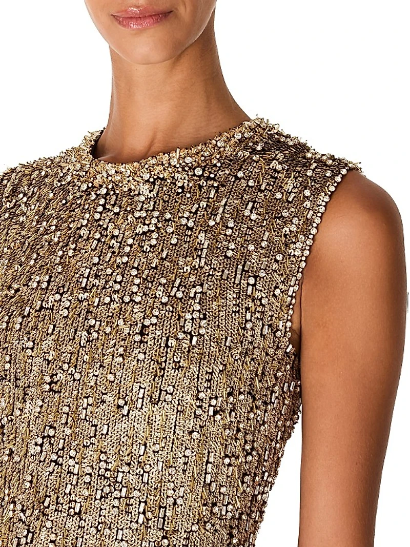 Tabitha Sequined Column Gown