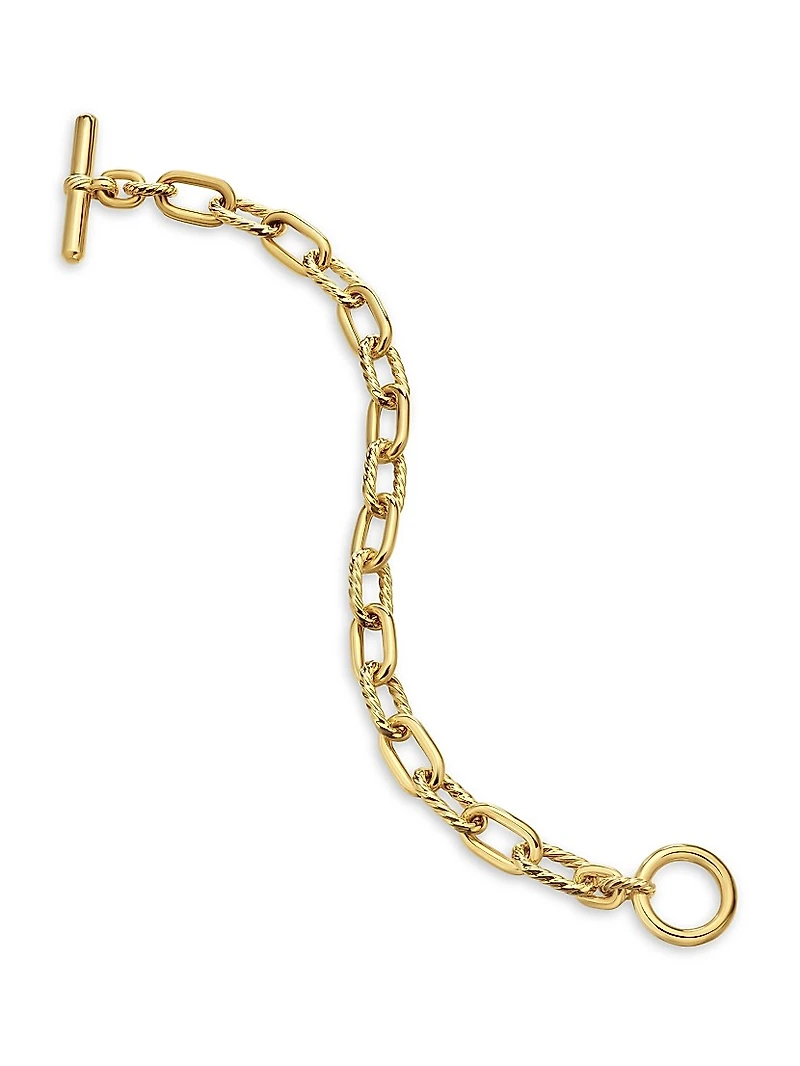 DY Madison Toggle Chain Bracelet 18K Yellow Gold