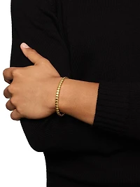 Spiritual Beads Tile Bracelet 18K Yellow Gold, 4.7MM