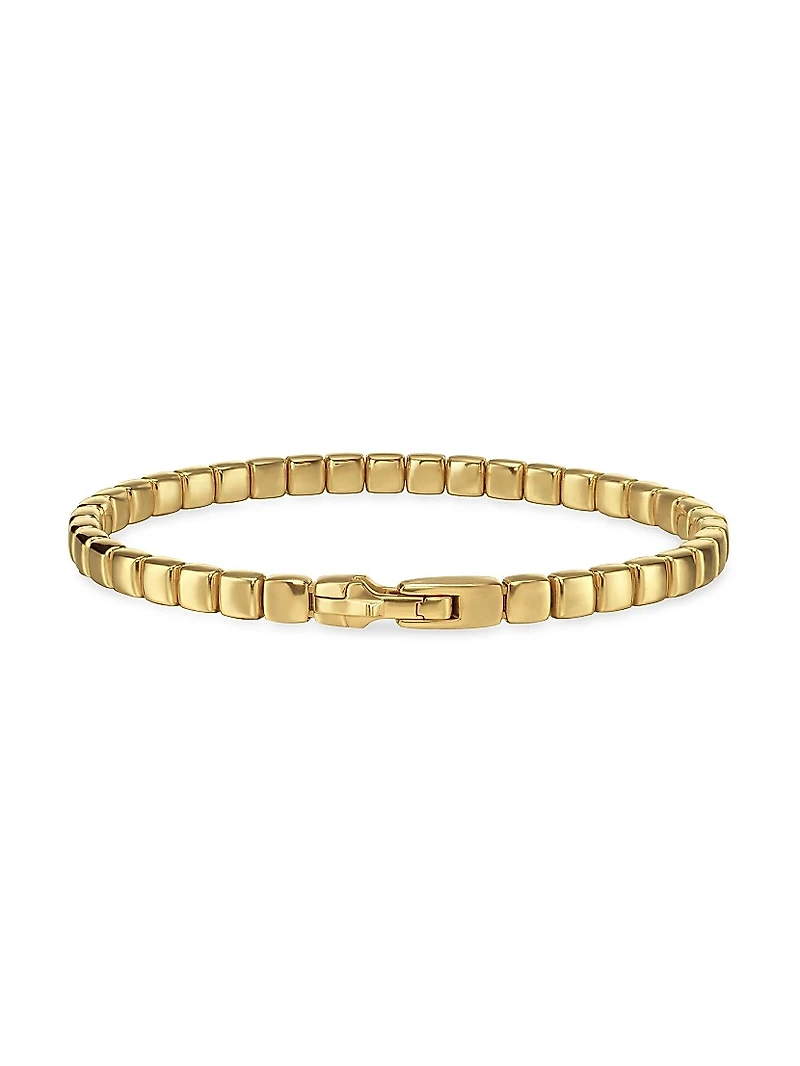 Spiritual Beads Tile Bracelet 18K Yellow Gold, 4.7MM