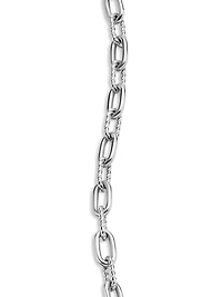 DY Madison Pavé Toggle Chain Bracelet Sterling Silver
