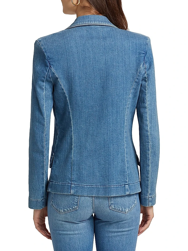 Baldwin Denim Single-Breasted Blazer