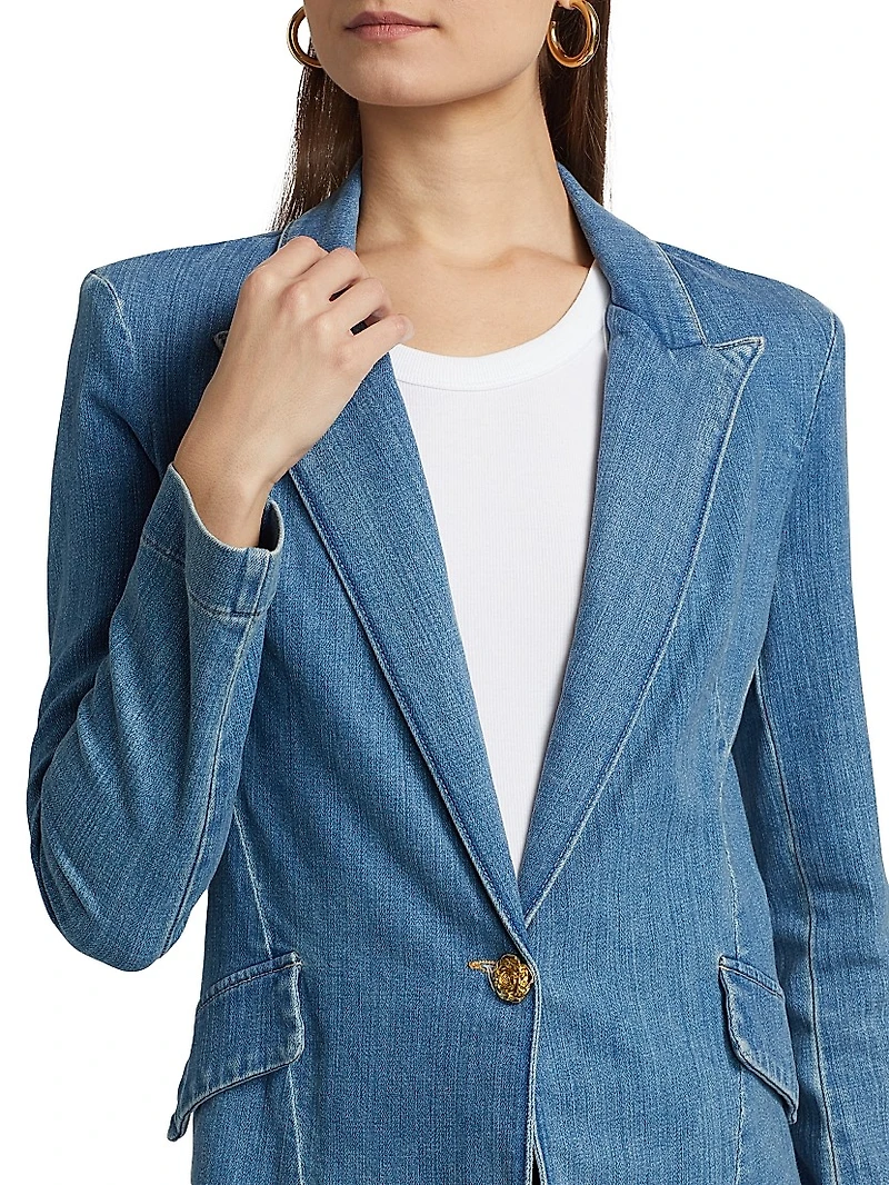 Baldwin Denim Single-Breasted Blazer