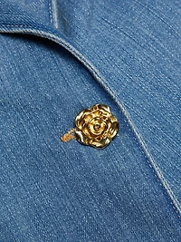 Baldwin Denim Single-Breasted Blazer