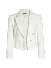 Wayne Crop Double-Breasted Blazer