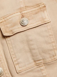 Yari Collarless Denim Jacket