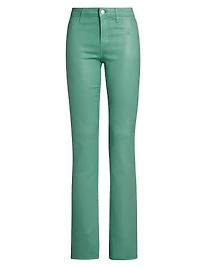 Selma Coated High-Rise Sleek Baby Boot Jeans