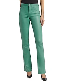 Selma Coated High-Rise Sleek Baby Boot Jeans