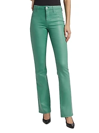 Selma Coated High-Rise Sleek Baby Boot Jeans