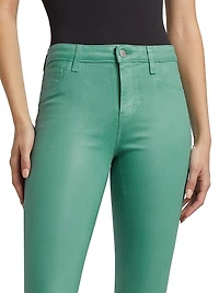 Selma Coated High-Rise Sleek Baby Boot Jeans