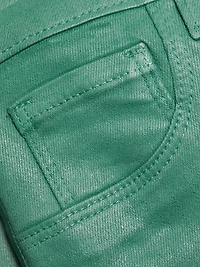 Selma Coated High-Rise Sleek Baby Boot Jeans