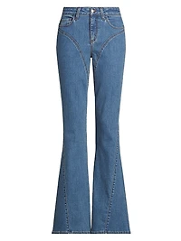 Deanna Low-Rise Flared Jeans